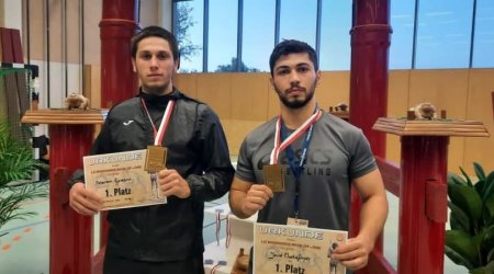 Azərbaycan sumoçuları Avropa kuboku turnirində iki qızıl medal qazandılar - FOTO