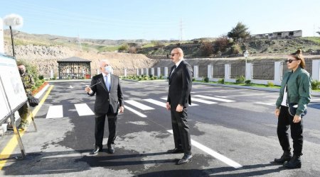 Prezident və birinci xanım “Qubadlı” yarımstansiyasının açılışını etdilər - FOTO