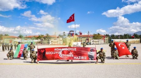 Azərbaycanın 383 xüsusi təyinatlısı Türkiyədə təlimi başa vurdu - FOTO 