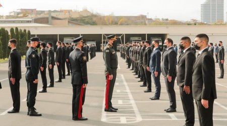 Nazir sıra baxışı keçirdi – Polis olmaq istəyənləri yoxladı