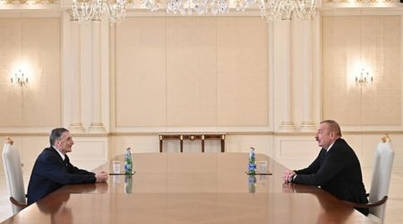İlham Əliyev türkiyəli Nobel mükafatçısı ilə görüşdü - FOTO