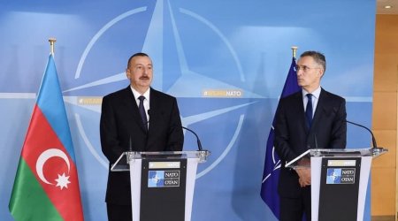 Prezident İlham Əliyev NATO Baş katibi ilə görüşdü - FOTO/VİDEO