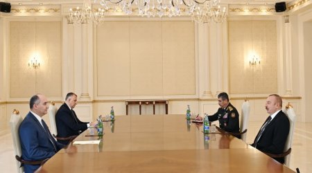 Prezident Gürcüstanın müdafiə naziri ilə görüşdü