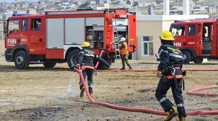 Ötən sutka 22 yanğın söndürülüb - 3 nəfər xilas edilib - VİDEO