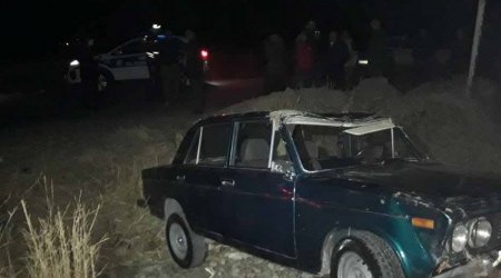 Şəmkirdə avtomobil aşdı – Sürücü xəstəxanalıq oldu