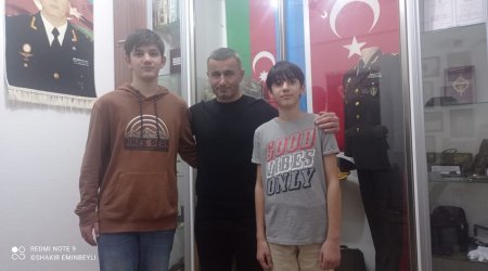 Qurban Qurbanov Polad Həşimovun oğulları ilə GÖRÜŞÜB - FOTOLAR