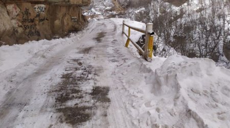 Quba-Xınalıq yolu qardan belə təmizləndi – FOTO/VİDEO