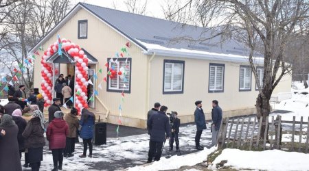 Qubada modul tipli yeni tam orta məktəbin açılışı oldu – FOTO