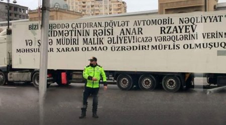 TIR sürücülərinin yolu bağlaması ilə bağlı CİNAYƏT İŞİ AÇILDI