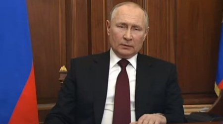 Putinin xalqa müraciəti - VİDEO