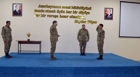 Azərbaycan Ordusunda yarış keçirildi, qaliblər mükafatlandırıldı 