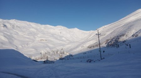 Quba-Xınalıq yolu qar və daş-kəsəkdən təmizləndi - FOTO