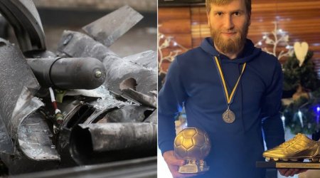 Kiyevdə futbolçu anası ilə birlikdə rus mərmisindən öldü - FOTO