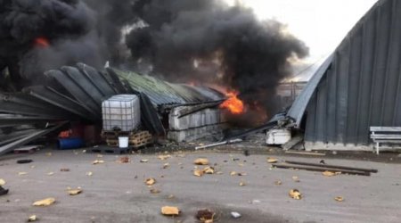 Kiyev yaxınlığında Rusiyanın qanadlı raketi vuruldu - FOTO