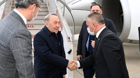 Nazarbayev Ərdoğanın dəvəti ilə Türkiyəyə getdi - FOTO