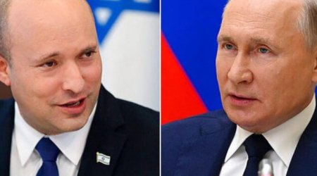 İsrailin baş naziri Putinlə Ukraynanı müzakirə etdi
