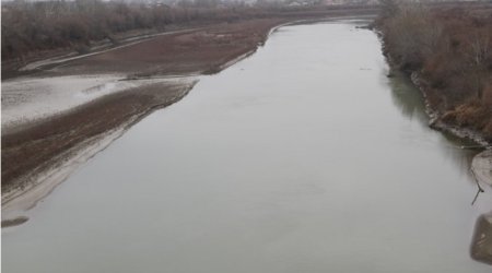 Kür çayında suyun səviyyəsi 1 metr qalxdı