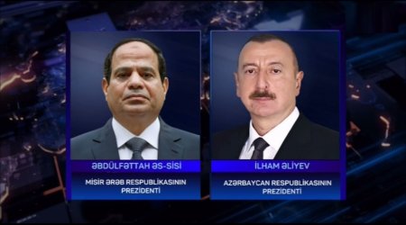 Prezident İlham Əliyev misirli həmkarını təbrik etdi