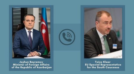 Ceyhun Bayramov Aİ-nin xüsusi nümayəndəsi arasında müzakirə