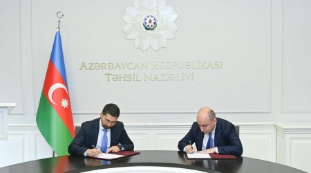 Təhsil Nazirliyi və Qarabağ Dirçəliş Fondu arasında memorandum imzalandı - FOTO