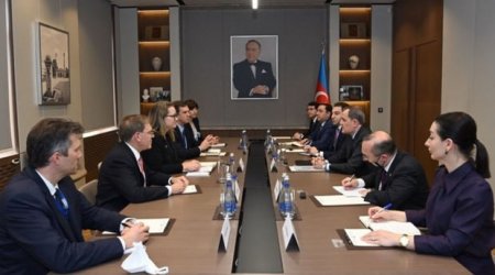 Ceyhun Bayramov amerikalı diplomatla görüşdü - FOTO