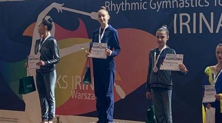Azərbaycan gimnastları Polşada iki medal qazandı - FOTO