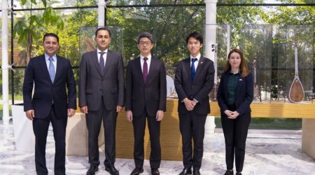 Yaponiyanın səfiri Beynəlxalq Muğam Mərkəzini ziyarət etdi