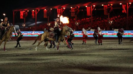 Qarabağ atlarının Britaniyada çıxışı yüksək rəğbətlə qarşılandı - FOTO