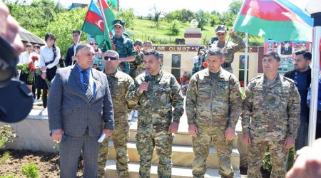 Qubada Vətən Müharibəsi Qəhrəmanı Mehrab Niftəliyevin xatirəsi anıldı - FOTO