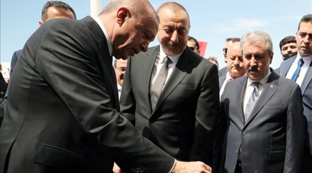 İlham Əliyevlə Ərdoğanın görüşündən səmimi - FOTOLAR