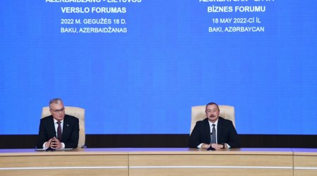 Bakıda Azərbaycan-Litva biznes forumu keçirilib - FOTO