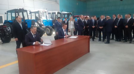 Gəncə Avtomobil Zavodu ilə Belarusun 2 zavodu arasında memorandum imzalandı - FOTO 