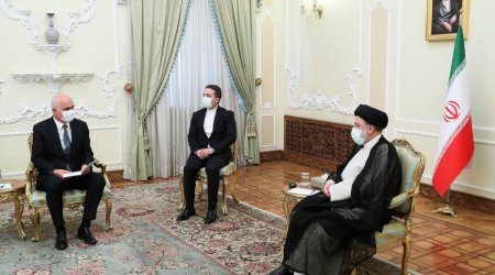 İran Prezidenti Şahin Mustafayevi qəbul etdi - FOTO
