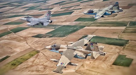 Azərbaycan pilotları bu təlimdə tapşırıqları uğurla icra ediblər - FOTO