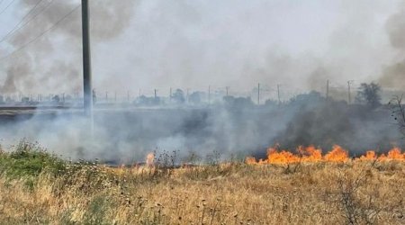 Füzulinin azad edilmiş kəndində yanğın olub