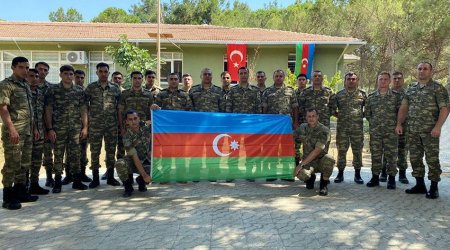 Azərbaycan hərbçiləri Türkiyədə təlimdə iştirak etdi - FOTO