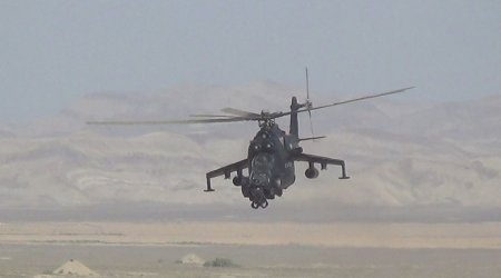Hərbi Hava Qüvvələrinin helikopterləri TƏLİMDƏ - VİDEO 