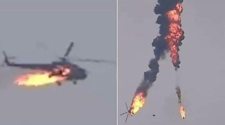 Rusiyada helikopter qəzaya uğradı