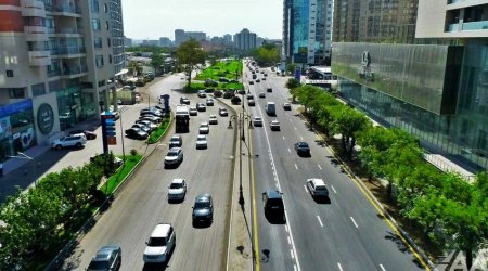 Bakının Tbilisi prospektinin bir hissəsində təmir yekunlaşdı - FOTO