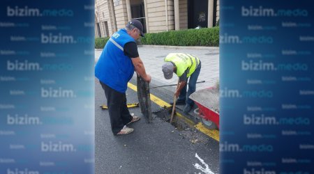 Bakıda yağışdan əvvəl HAZIRLIĞA başlandı - FOTOLAR