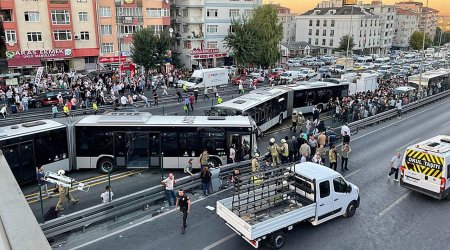 Türkiyədə dəhşətli metrobus qəzası - 42 YARALI VAR / VİDEO