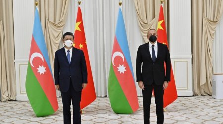 İlham Əliyev Səmərqənddə Çin lideri ilə GÖRÜŞDÜ - FOTO/VİDEO