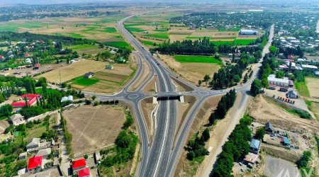 Azərbaycan-Gürcüstan sərhədində inşa edilən yolun GÖRÜNTÜLƏRİ - FOTO/VİDEO