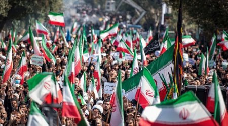 İranda dövlətə dəstək aksiyaları keçirildi