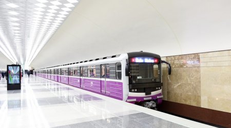 Bakıya yeni metro qatarları gətirilir