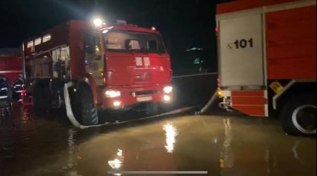 Bakı-Qazax avtomagistralında suyun çəkilməsi işi sona çatdırıldı - FOTO/VİDEO