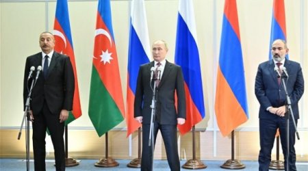 Bu gün Soçidə Azərbaycan, Rusiya və Ermənistan liderlərinin üçtərəfli görüşü keçiriləcək