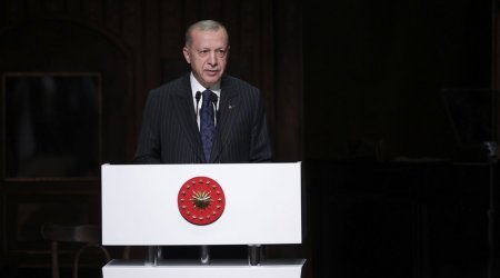 Ərdoğan və Berdiməhəmmədov Türk dünyasının ən ali ordeni ilə təltif edildi - VİDEO