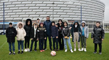 Ümumdünya Uşaq Hüquqları Gününə həsr edilmiş futbol tədbiri keçirilib - FOTO 