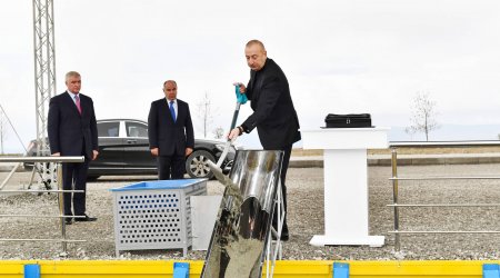 “Şəki-Oğuz” Aqroparkında yeni zavodun təməli qoyulub - FOTO